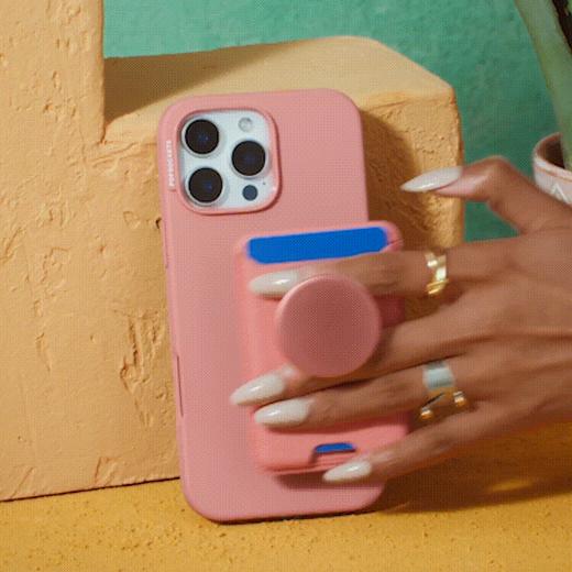 【绿洲物语】花瓣粉 POPCASE手机壳 MagSafe Popcase磁吸款 粉色 植物花卉 iPhone16 纯色系列 商品图2