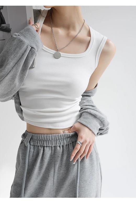 裁缝学苑AQ437吊带背心纸样女装内搭外穿遮副乳打底方领上衣样板图纸 商品图5