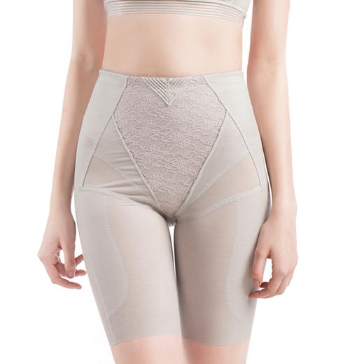 CB | 灰色高腰短塑裤 商品图0