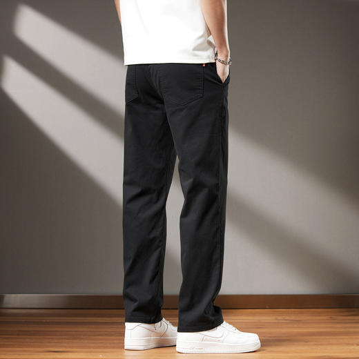 【加长款】【DQ】大依优型大码男装加长版休闲裤简约宽松百搭弹力直筒长裤男士夏季 商品图1