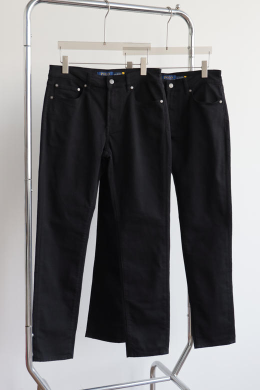 R.L 25春夏款 小直筒黑色弹力牛仔长裤 NZK237 商品图3