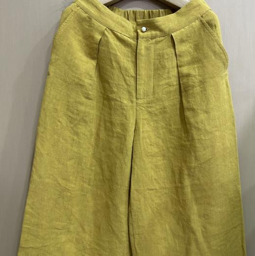 【抖音专属】阔腿裤（24709615-炒米黄-设计师） 商品图0