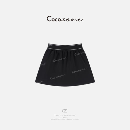 COCO ZONE 刘一一 设计感户外休闲运动松紧腰短裙CD2A0260 商品图1