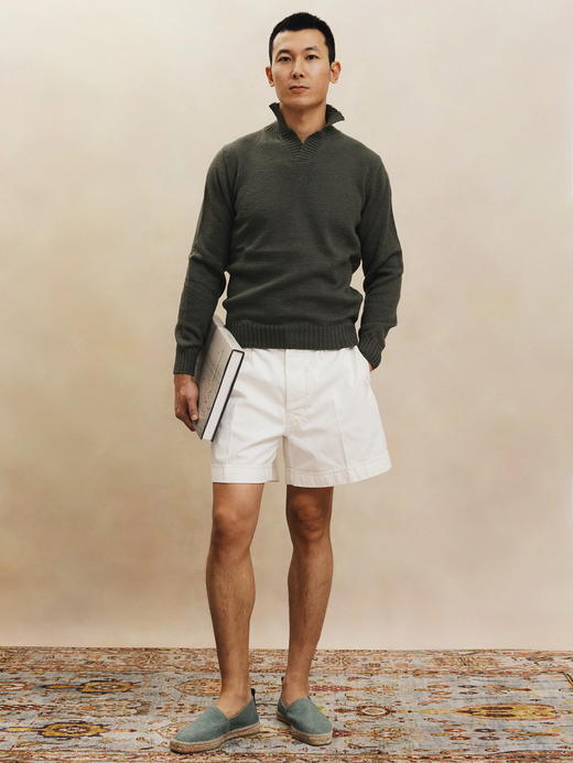 Fioroni 橄榄绿长袖Polo 商品图1