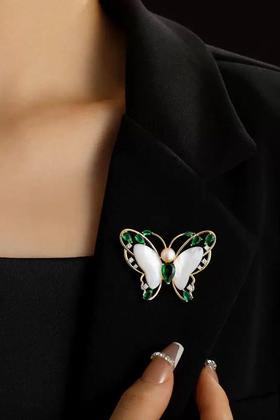 ESTACIA 优雅古典蝴蝶造型配饰胸针 21736