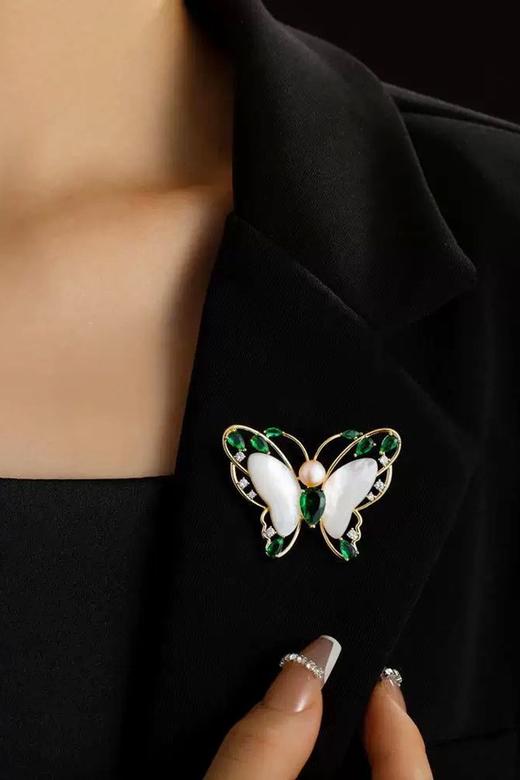 ESTACIA 优雅古典蝴蝶造型配饰胸针 21736 商品图0