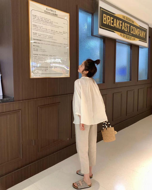 【U家亚麻裤】简直不要太舒服，百搭基础色 亚麻面料手感舒适柔软、厚度适中、拥有良好的透气性，无数次的好评!剪标发 商品图2