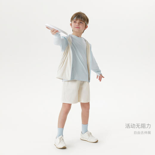 【凉感】马克珍妮男女童加款帽檐撞色防晒衣2025年春夏新款550819 商品图3