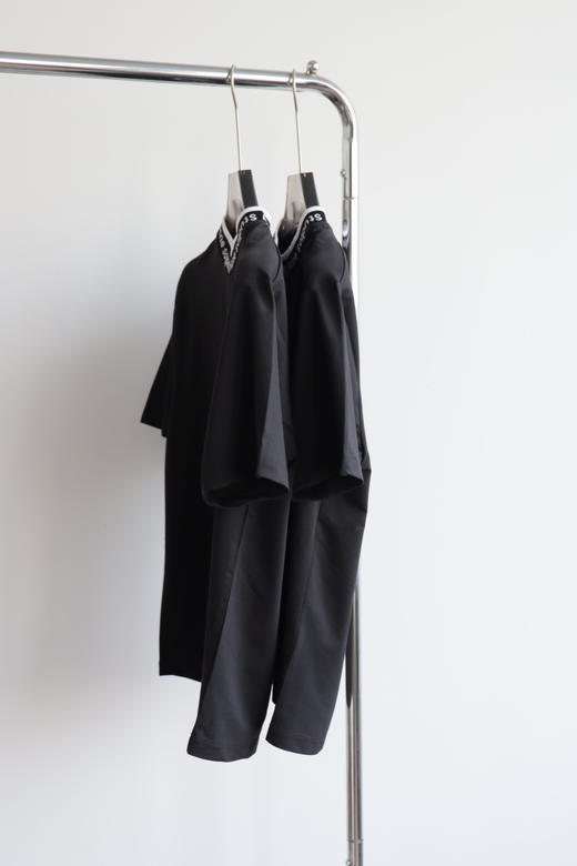 A.S 领口字母织带 弹力宽松圆领短袖 TX434 商品图4