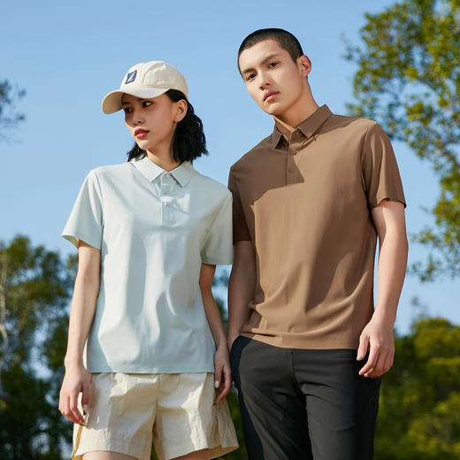 【夏季特卖，99元两件】【拍一件不发， 选两件加入购物车自动减】男女夏季防晒冰丝polo衫短袖T恤凉感跑步户外运动速干polo衫上衣100% 商品图5