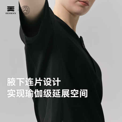 天石鹅铠甲运动户外美利奴羊毛透气速干女款短袖上衣亨利领G658 商品图2