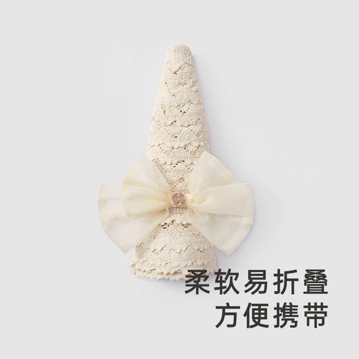 【商场同款】英氏儿童帽子复古蕾丝边女宝圆帽春夏遮阳渔夫帽 商品图4