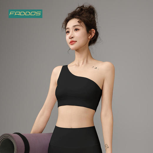 梵蒂欧（FADDOS）新款斜肩瑜伽背心一体杯F2023760 商品图3