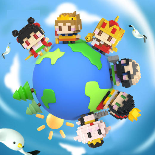 西游记周边手办拼装积木圣诞节六一儿童节礼物儿童小玩具盲盒摆件 商品图0