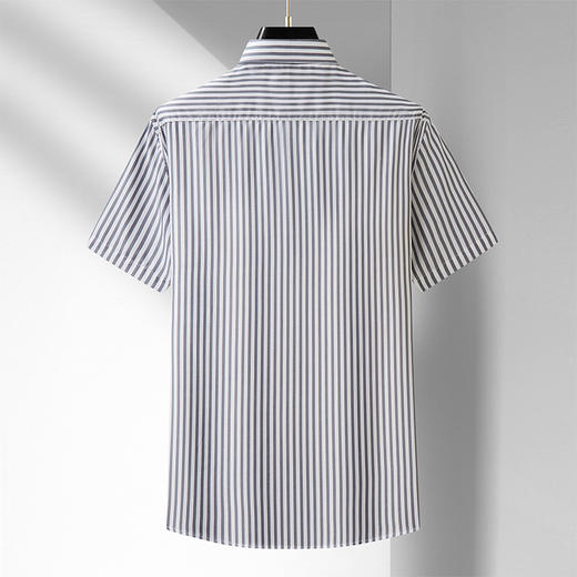 【100%棉】【DM】大依优型大码短袖衬衫加肥加大棉质半袖衬衣男夏季薄款胖子休闲宽松上衣 商品图3