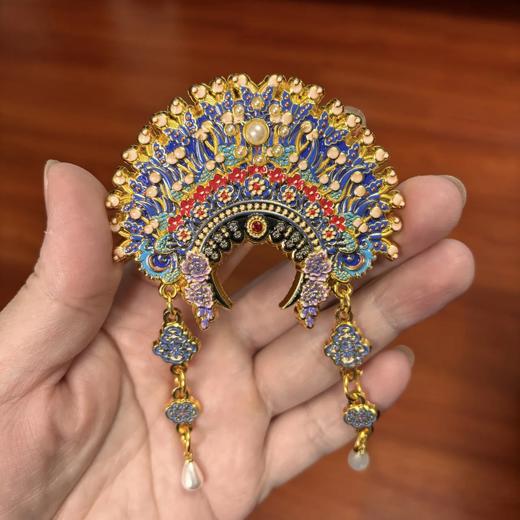 【梅兰芳京剧凤冠冰箱贴】泰州博物馆线下店正版 梅兰芳梅派艺术非遗传承戏曲盔头冰箱贴 商品图3