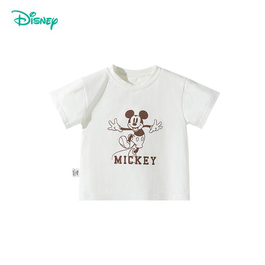 迪士尼【米奇凉感T恤】2025夏季新款男童冰感短袖T恤轻薄透气上衣ZD2ES039* 商品图6