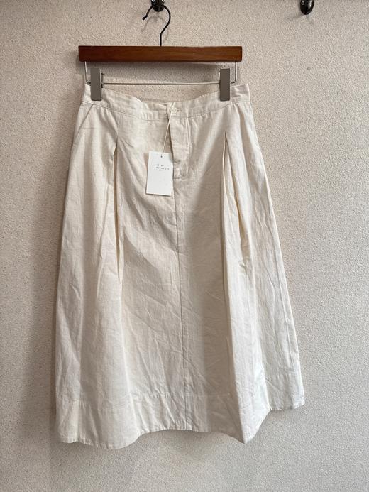 elsa esturgie 米白后开叉半身裙 商品图13