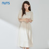 NUTS夏季新品时尚优雅气质圆领收腰显瘦短袖连衣裙323101003B 商品缩略图5