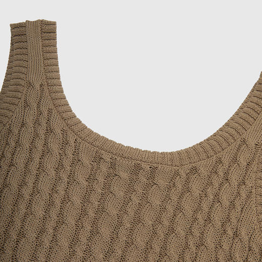 ROMI STUDIO“随性松弛感”100高捻棉百搭镂空针织吊带背心M3754 商品图4