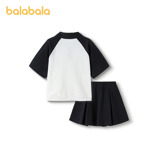 巴拉巴拉童装儿童短袖套装女童2025夏款半身裙两件套 商品图2
