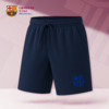 【官方正版】巴塞罗那俱乐部丨深蓝色短裤夏季弹性抽绳弹性户外舒适足球迷 商品缩略图0