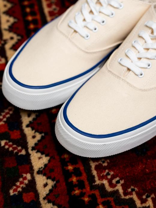 Fliks 蓝边白色帆布鞋 商品图7