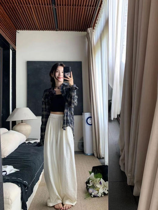 【第2条10元】山本奶芙醋酸裤，自带慵懒感，显腿直、显腿长 商品图5