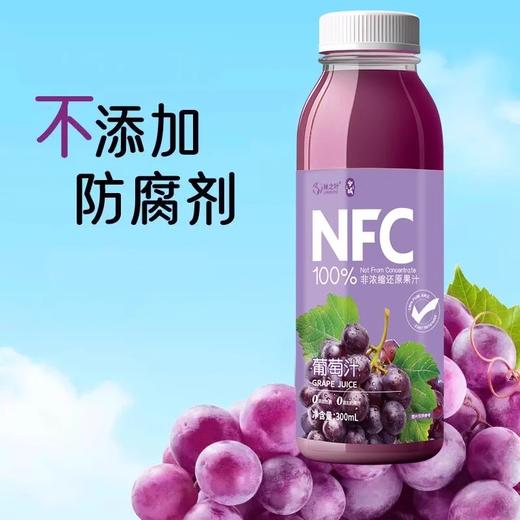 兮域恰西姑娘NFC葡萄汁300ml*10瓶  NFC非浓缩还原工艺 商品图3