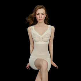 CB | 棉麻无袖精塑短裤连体衣