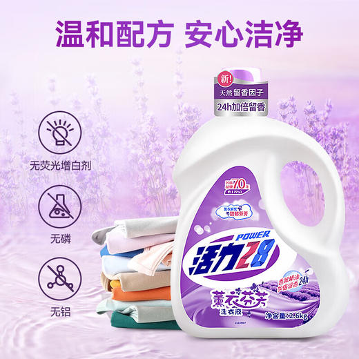 活力28 薰衣芬芳洗衣液2.6kg*1瓶 商品图3