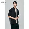 棉仓363804002-微宽松“空气刘海”涤棉肌理翻领短袖衬衫 商品缩略图0
