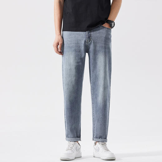 【DQ】大依优型大码男装韩版九分牛仔裤男宽松潮流百搭哈伦小脚裤夏季新品胖子 商品图0