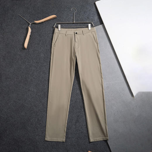 冰爽丝夏季透气男裤薄款直筒修身商务纯色休闲西裤   YMXZ-97152* 商品图2