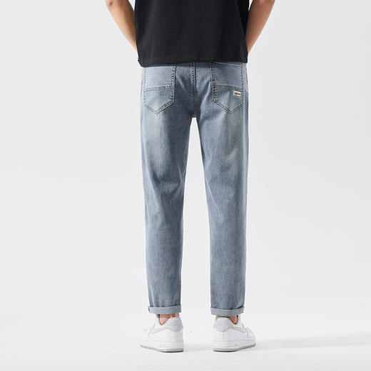 【DQ】大依优型大码男装韩版九分牛仔裤男宽松潮流百搭哈伦小脚裤夏季新品胖子 商品图3