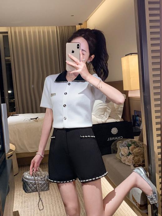 张心子【时髦攻略】高腰显瘦遮胯休闲短裤裤子 U2504046 商品图1