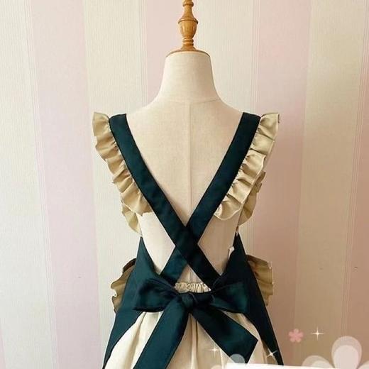 情趣可爱半防水防油厨房公主围裙 日系可爱网红女仆美甲美睫工作服围裙 商品图1