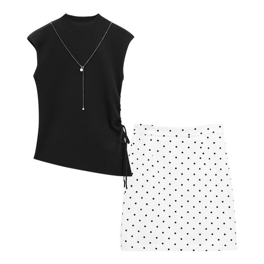 IEF/爱依服2025时尚套装夏季 法式名媛千金风百搭显瘦上下套裙N42464- 商品图5