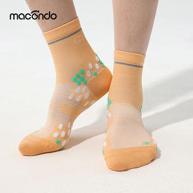 马孔多蜂巢中筒袜 跑步运动袜 马拉松  吸湿排汗 3A抗菌 缓震 反光标【99元2双】