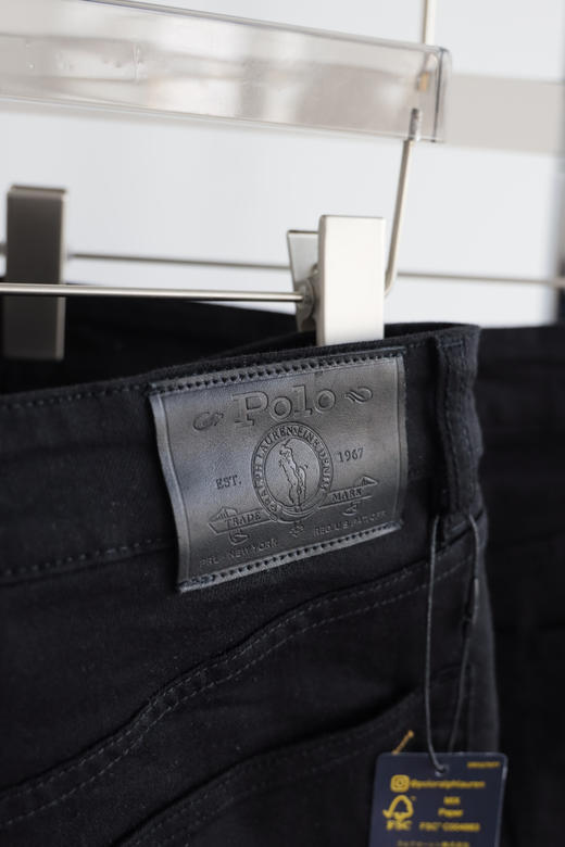 R.L 25春夏款 小直筒黑色弹力牛仔长裤 NZK237 商品图5