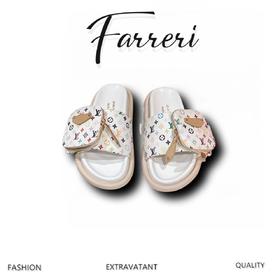 驴家 白三彩拖鞋