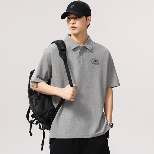 【DQ】大依优型大码男装短袖polo衫潮牌休闲商务宽松加大码百搭印花上衣夏季新品男士 商品图0