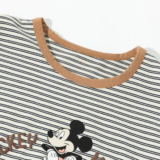 迪士尼【米奇冰感条纹套装】25夏季男童新款凉感T恤短袖透气短裤套装ZD2ET025 商品图8