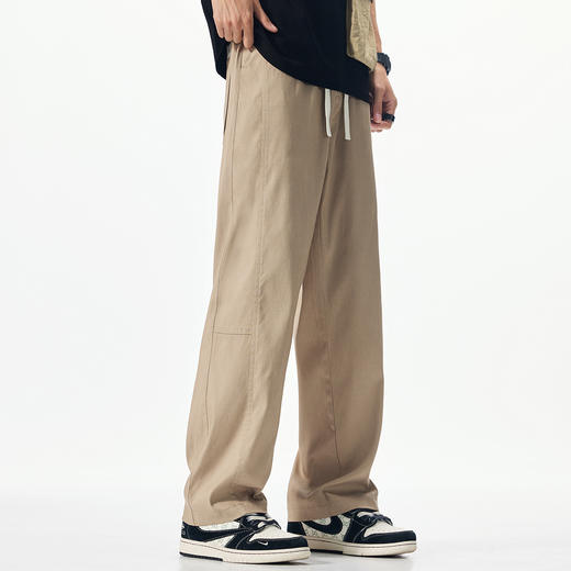 【加长】【莱赛尔天丝】大依优型大码男装莱赛尔天丝休闲裤宽松阔腿加长版垂感薄款长裤夏季新品男士 商品图3