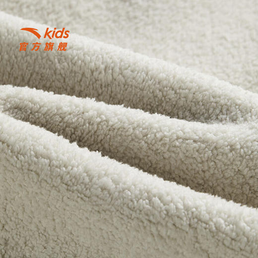 安踏儿童卫衣男大童羊暖绒冬季加绒保暖摇粒针织套头衫352516710 商品图4