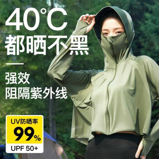 [一体式防晒衣，一件顶3件]新款升级冰感 黑胶大帽檐防晒衣 冰凉舒适均码不挑身材2025新款防晒衣女黑胶帽檐夏季原纱冰丝upF50+防紫外线 薄款防晒服 商品图0