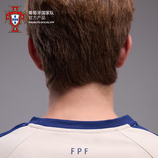 【官方正版】葡萄牙国家队 | 春夏白色印号拼色圆领T恤舒适透气 商品图4