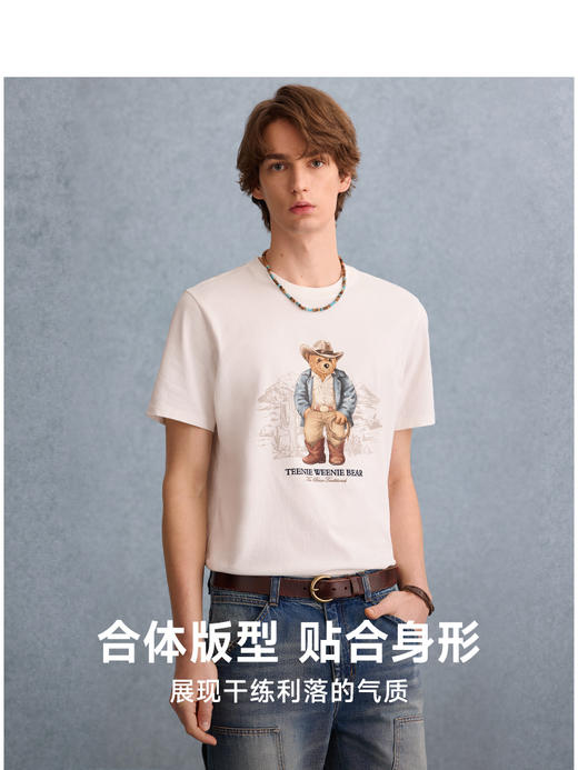 Teenie Weenie小熊男装卡通T恤男夏季TNRW2523D1K 商品图3