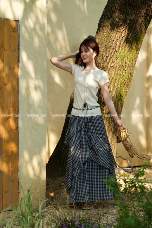 【门店同款】ENJOY夏季都市漫游V领针织上衣 162296810 商品图14