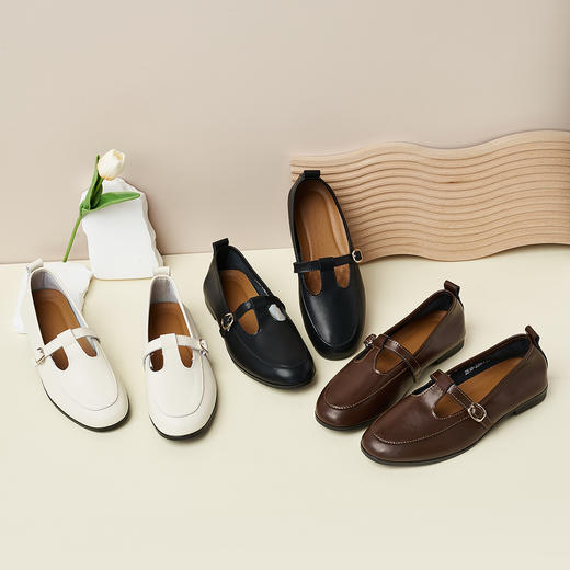 泉州 新款玛丽珍T型乐福女鞋 商品图3